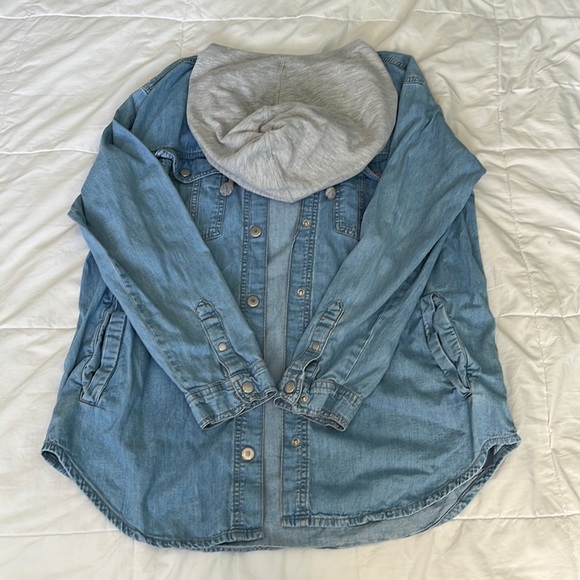 DIVIDED H&M Hooded Denim Jacket - Picture 5 of 5